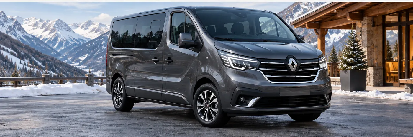 Renault Trafic Passenger for private transfers in the Alps